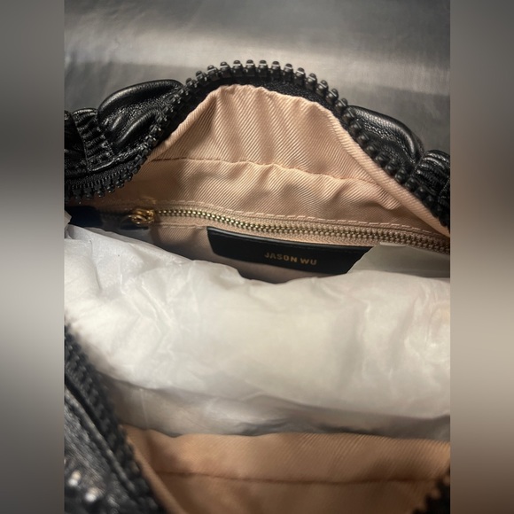 JASON Wu Fay Bubble Baguette Shoulder Bag Black Vegan Leather NWT Purse - Picture 4 of 10